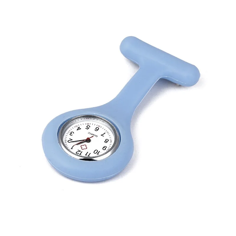Wholesale Health Medical Promotional Watch Brooch Chest Silicon Multi Colours Relojes Silicone Nurse Watch