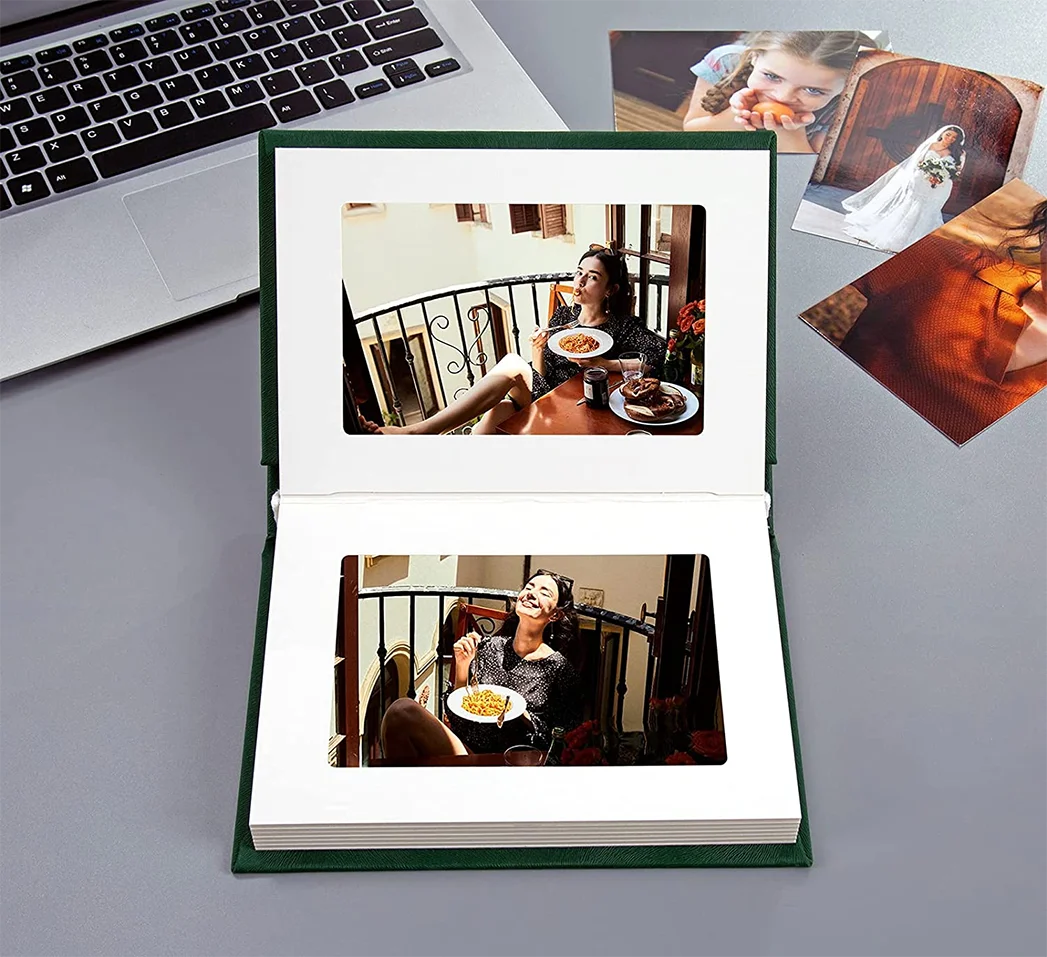 Оптовая продажа фотоальбом маленькая фотокнига скрапбукинг крафт-бумага Жесткая обложка фото Винтаж «сделай сам» альбом-наклейка для детского скрапбукинга