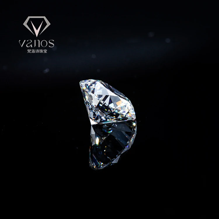 China Wholesale 0.5 Carat D color SI1 Clarity Loose Synthetic Diamond HPHT Lab Grown Man Made Diamond Price