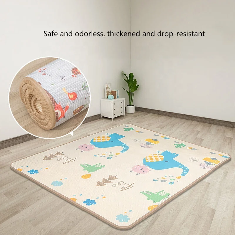 Cute Soft Baby Mat For Children Foldable Crawling Mat ground Floor