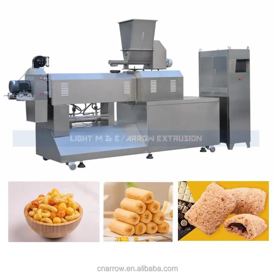 Best Quality Puffed Cheese Ball Snacks Making Machine Corn Puff Snack Extruder