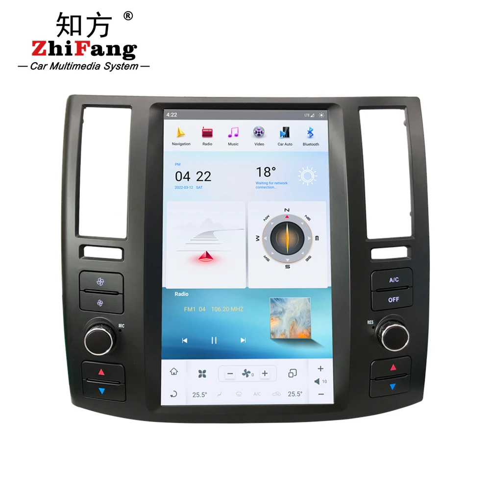 Android 11.0 Tesla Screen Car Radio DVD Player GPS Navigation For Infiniti FX35 FX45 FX25 2004 2005 2006 2008