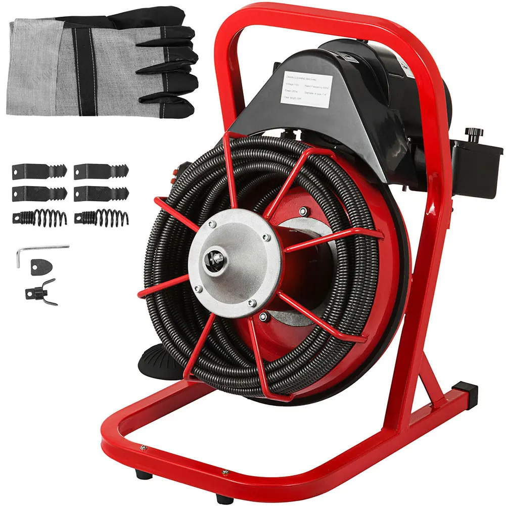 Snake Drain Machine Sewer Drainage Cleaning Tools Sewer Water Jetting Pipe Cleaning Machine