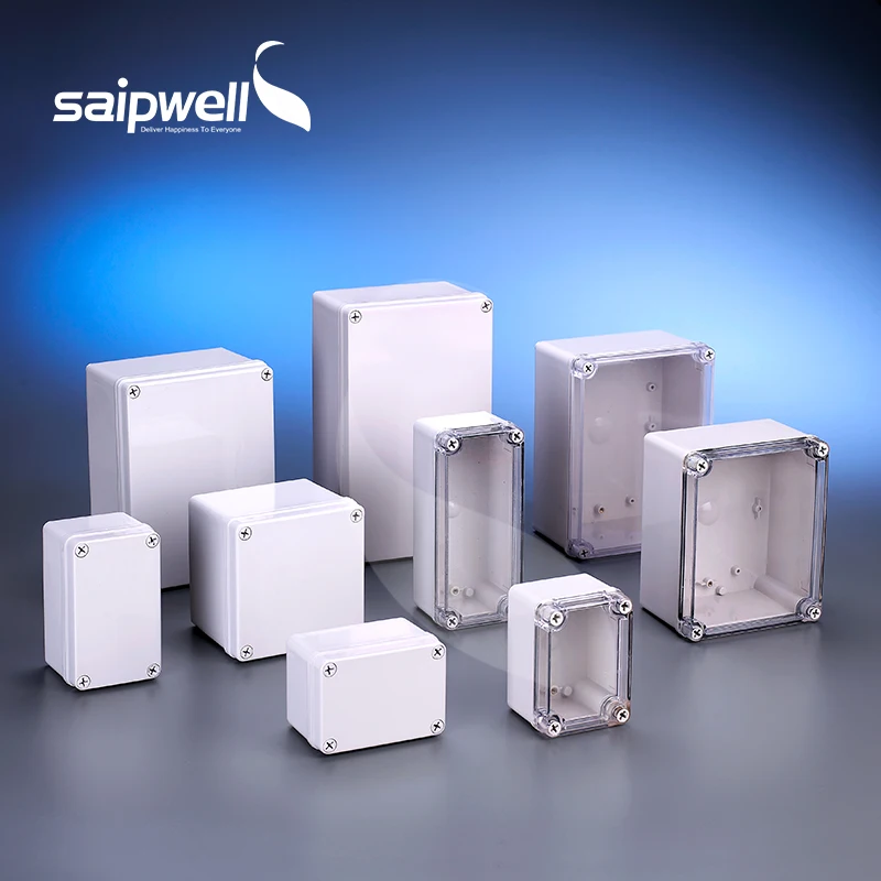 Saipwell Clear ABS Electrical Boxes Plastic CE Electrical Box Size China Supplier Electric Plastic Junction Box