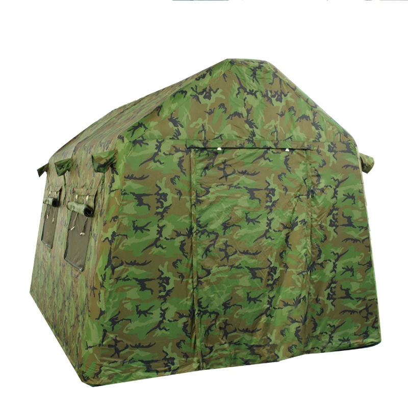 Fast set up waterproof disaster inflatable canvas  tent