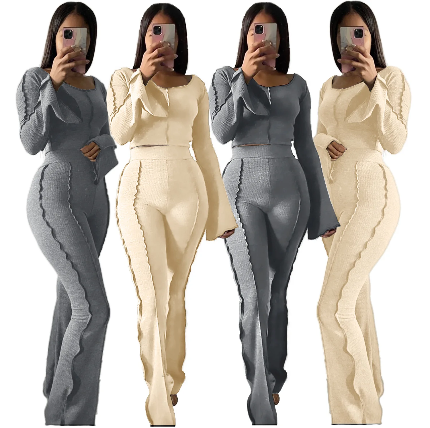Custom Joggers Set 2 Piece Winter Sets For Women Skims Lounge Wear Womens Lounge Set Loungewear