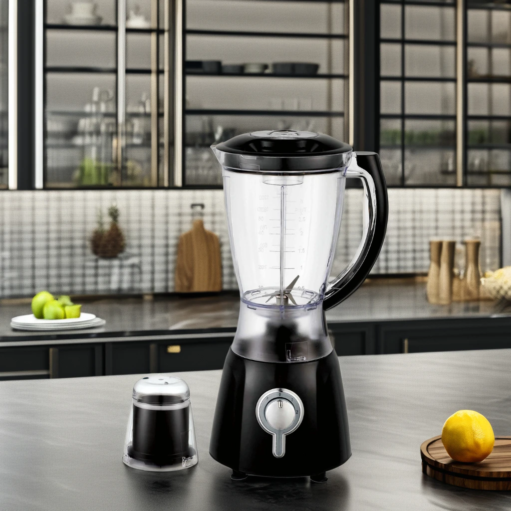 New Design 2 In 1 1.5L Plastic Jar 2 Speeds Electric Blender Food Blender Kitchen Blender