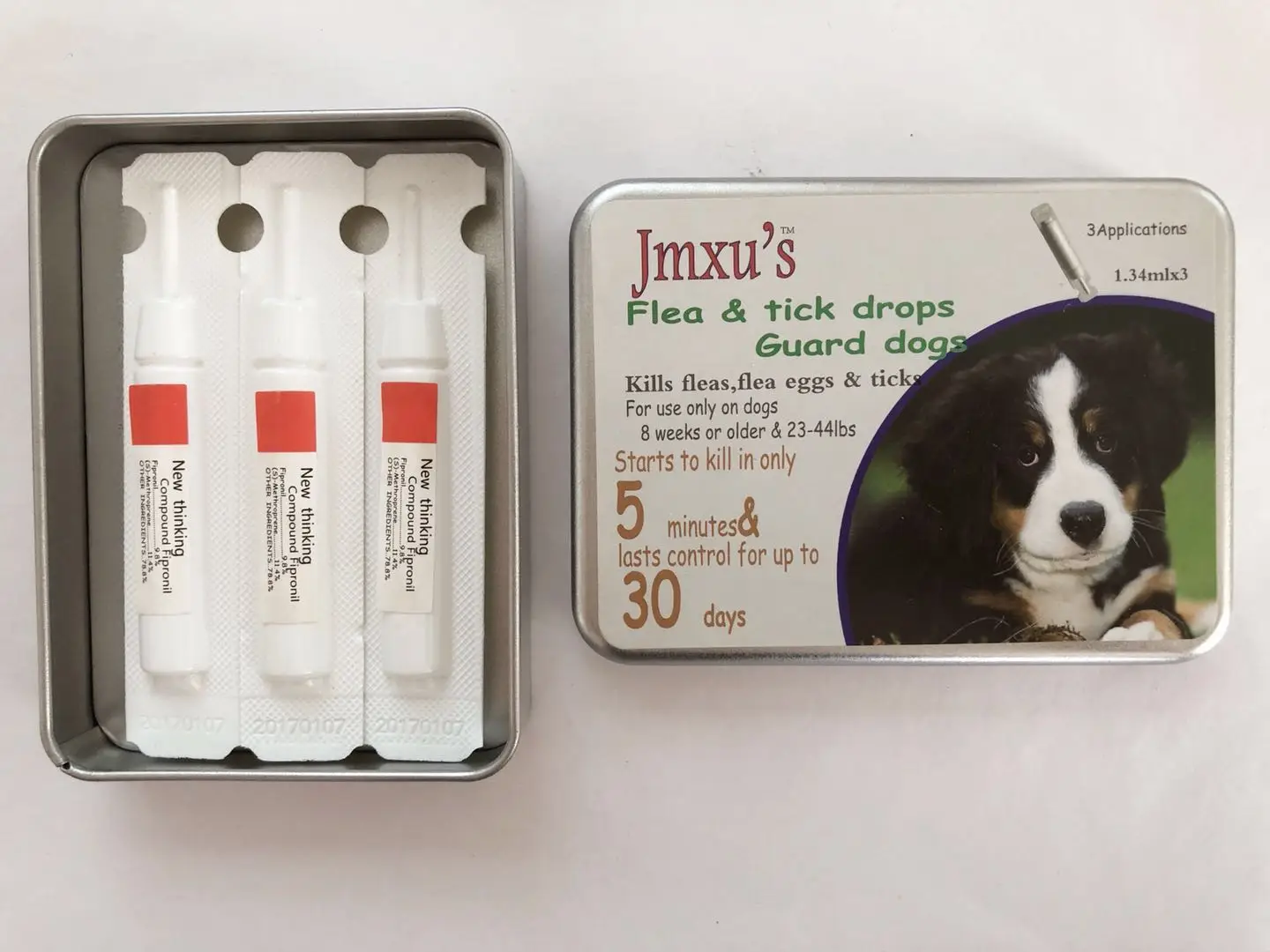 Заводская цена, блошиные капли для средних собак, убивающих комаров, блошиных клещей, капли для домашних животных