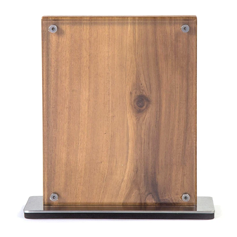 Акриловый магнитный Набор держателей Универсальный деревянный держатель для ножей