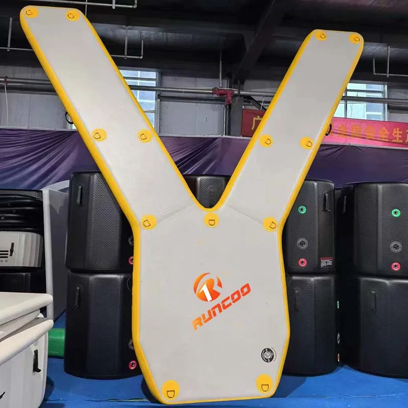 custom Y U E shape inflatable dock boating dwf jet ski docking boat house plastic floating platform