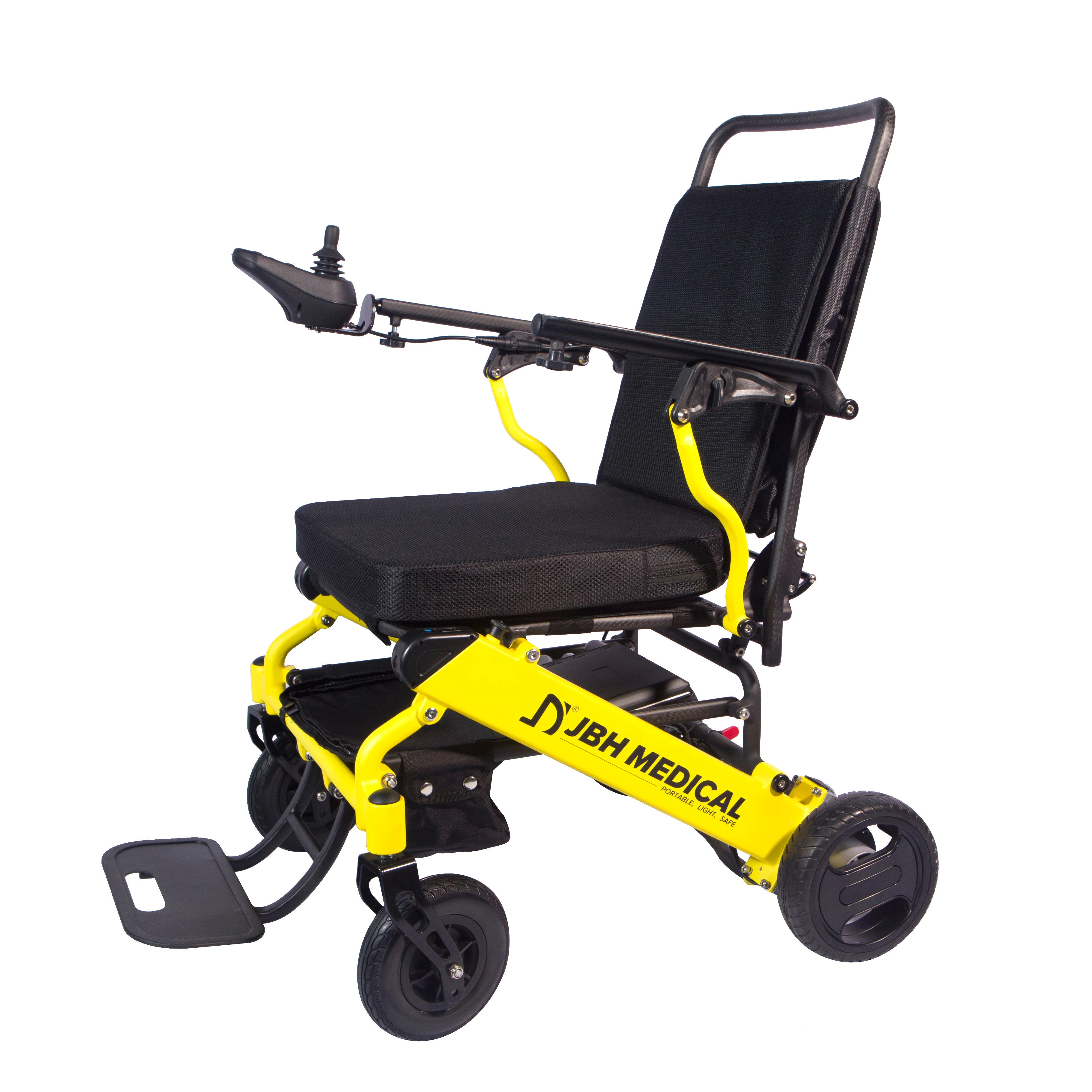 
JBH-DC02 Lightweight Motorizedl Wheelchair 360 Degree Castor Carbon Fiber 