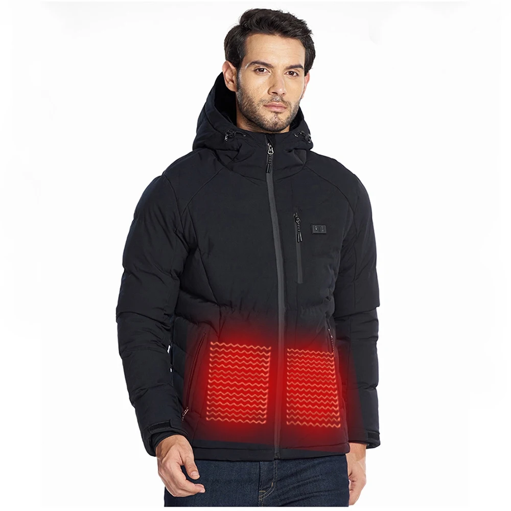 
Outdoor Coat Soft Shell USB Heated Jacket Waterproof Warm Hiking Jacket 