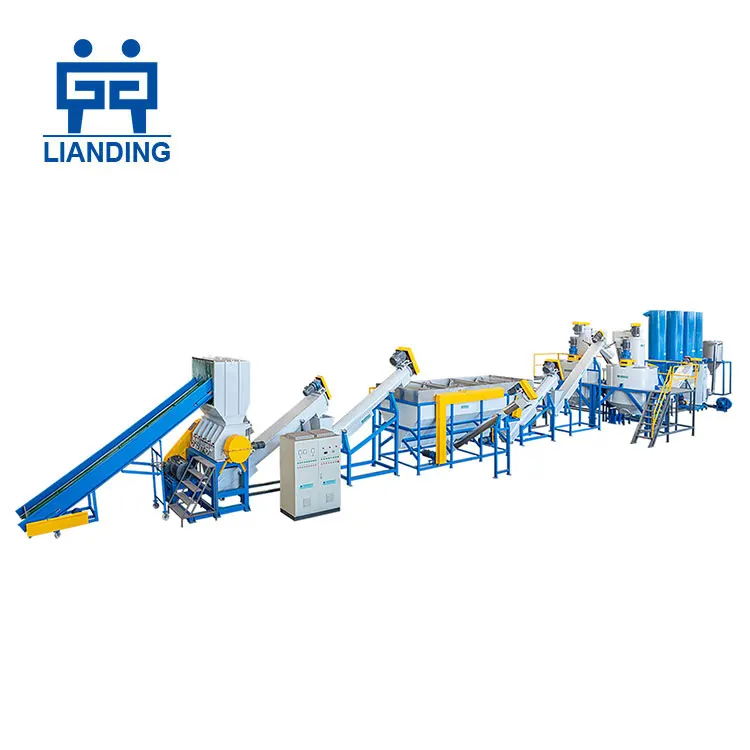  1000kg/h PET bottle recycling line machine pet crushing washing