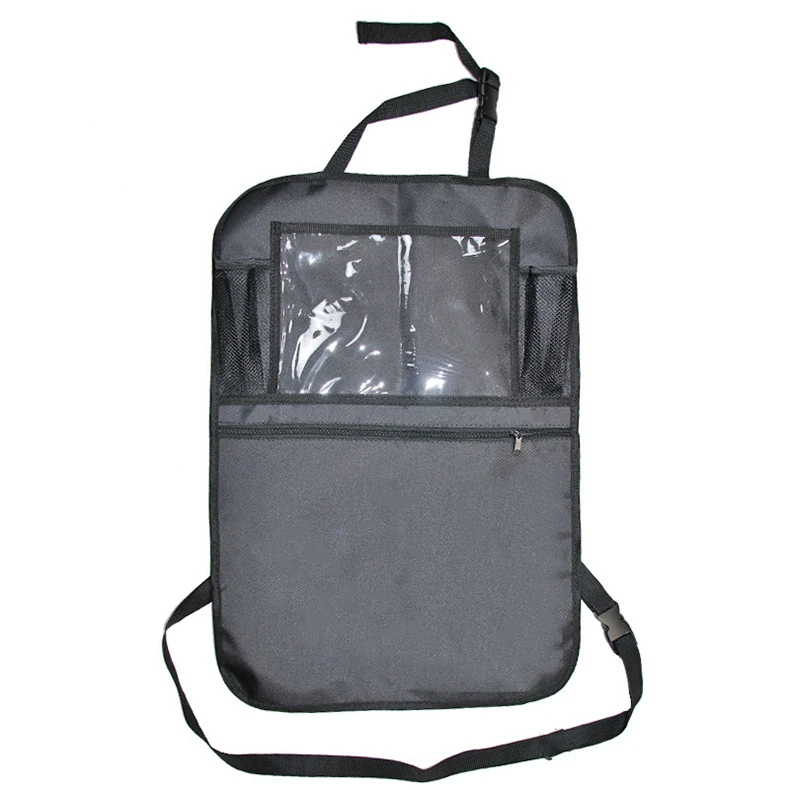 Waterproof Car Seat Back Protectors Tablet Holder PU Leather Car Backseat Organizer Travel Storage Organizer Waterproof Car Seat