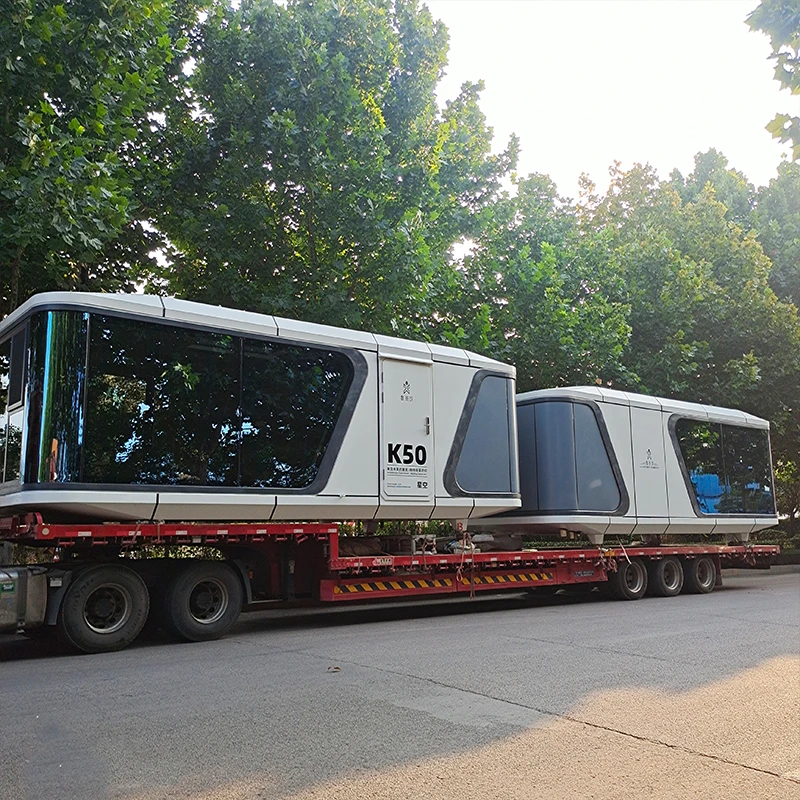 luban cabin house container homes 40ft luxury space capsule house camping hotel cabin for sale