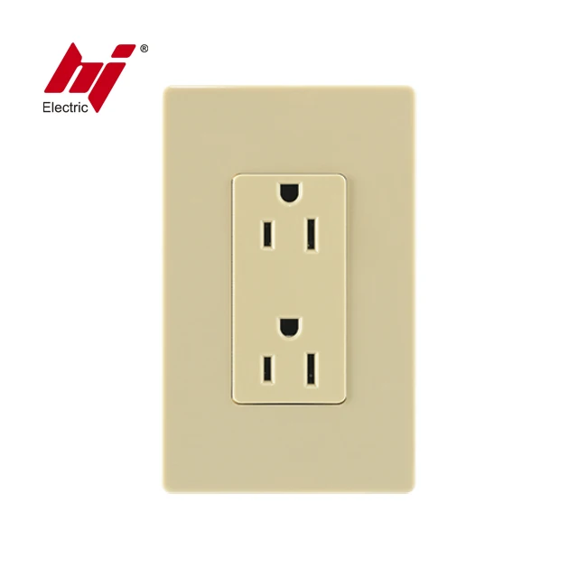 Сертификат UL 15 А 125 В 5-15R дуплексная розетка для украшения жилых помещений с
