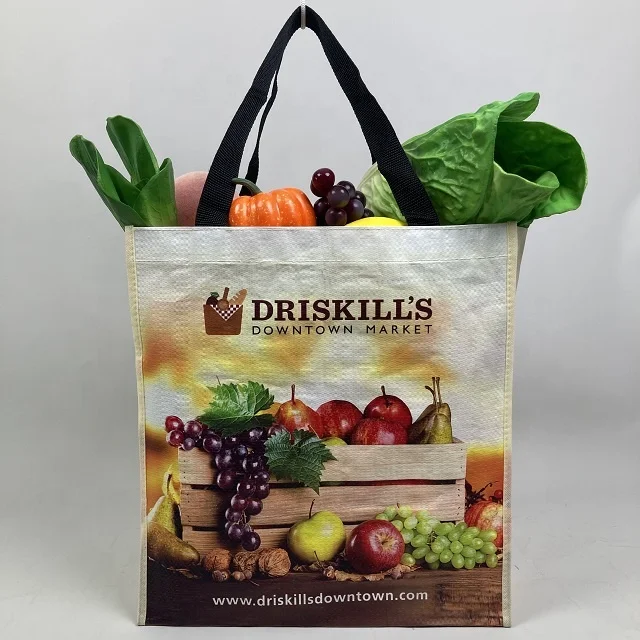 Biodegradable Cotton Laminated Non-Woven Bag Laminated Canvas Bags With Design Non Woven Food Laminate Pouch Tote Bag