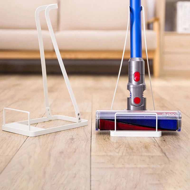 Household Iron Vacuum Cleaner Storage Rack Metal Organizer General Standing Holder