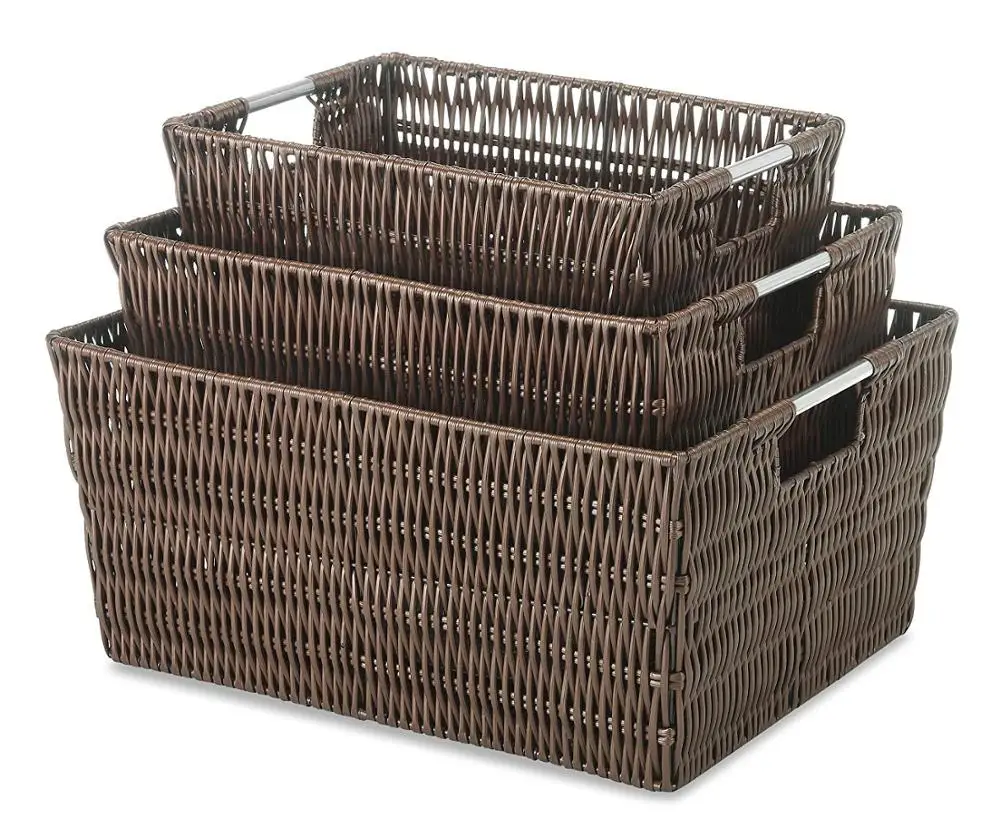 2019 Storage Carry Food Plastic Rattan Basket
