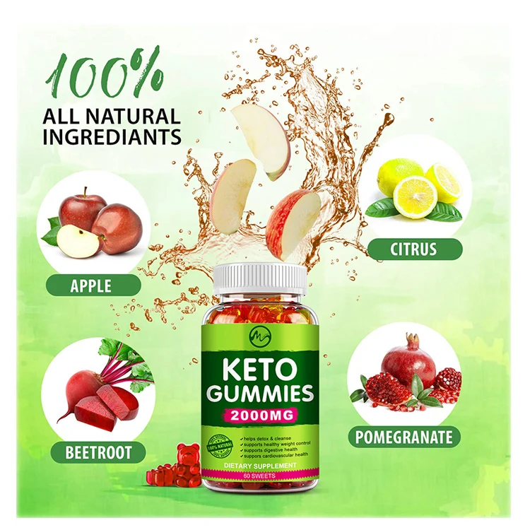 30pcs Private Label Oem/odm Keto Apple Cider Vinegar Gummies Keto Gummy Bear