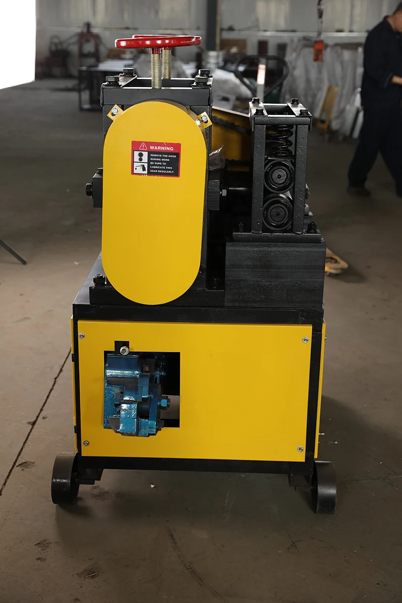 GX 6-14 5.5kw+2.2kw 3phase 6-14mm wasted second-hand steel bar recycling straightening machine