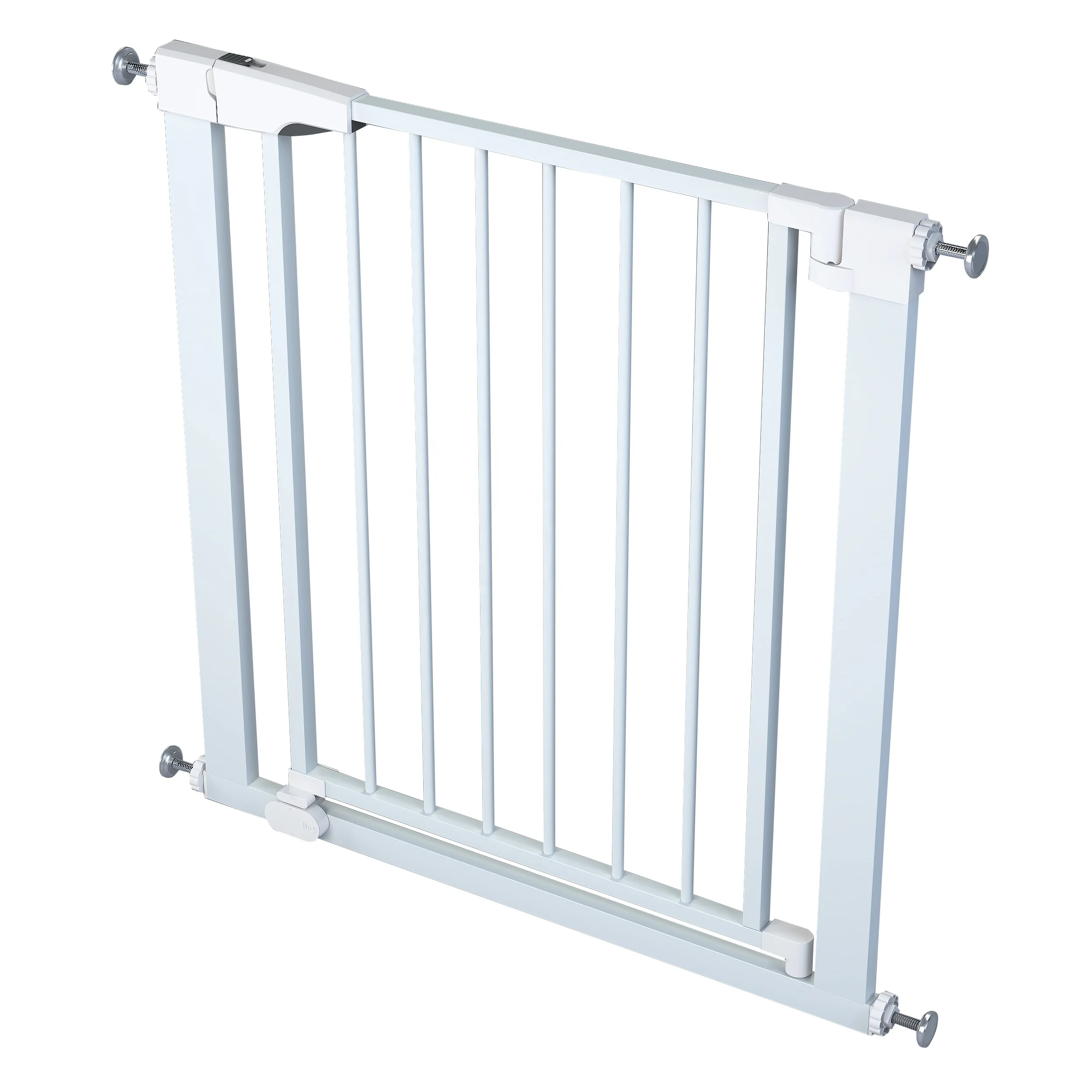 White Safety Baby Gate Easy Installation Durable Metal Child Baby Stair GateHigh quality ABS portable baby child safety gate