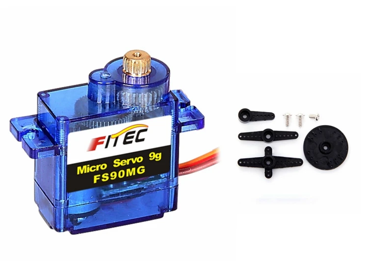1PCS MG90S Metal Gear RC Micro Servo 13.4g for RC Aircraft Fixed Wing Aircraft RC Helicopter Car Boat Model Toy Control Parts