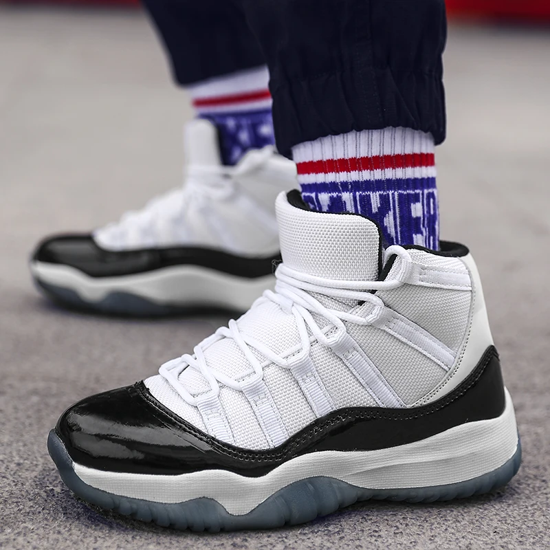 
Boys Girls Basketball Shoes 2019 New Kids Sneakers Thick Sole Outdoor Non-slip Sports Shoes Footwear Children Shoes Basketball 