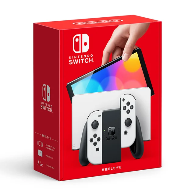 For Nintendo Switch OLED Model Game Console 64GB 7 Inch Colorful Screen Console Neon Red & Neon Joy-Con - NS Consoles