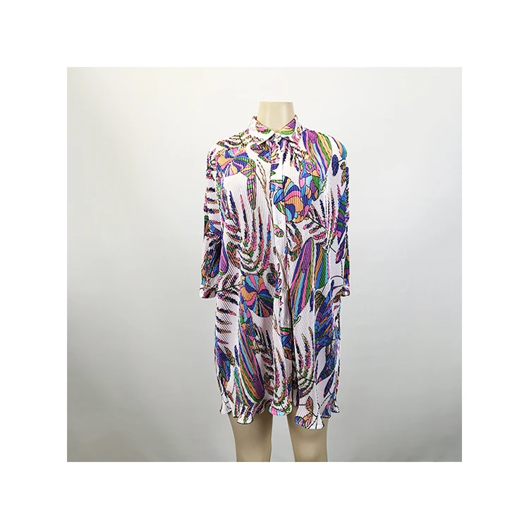 
China Manufacturer New Product Custom Good Quality Casual Women Printed Dress 