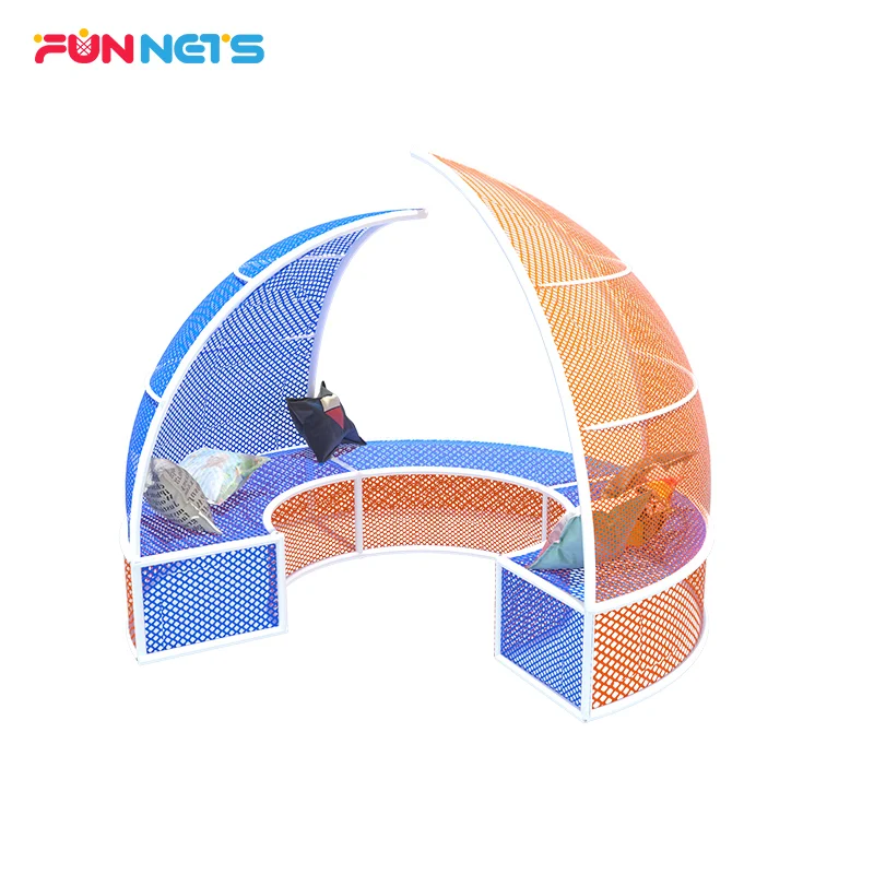 Павильонная конструкция Yun, коммерческая аттракцион, мягкая сетка для игры, детская Крытая сетка для приключений, оборудование для игровой площадки