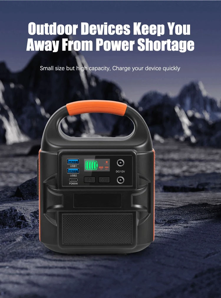 portable generak station solar power system home station 100w with solar hybrid inverter lifepo4 battery pack electric bank port