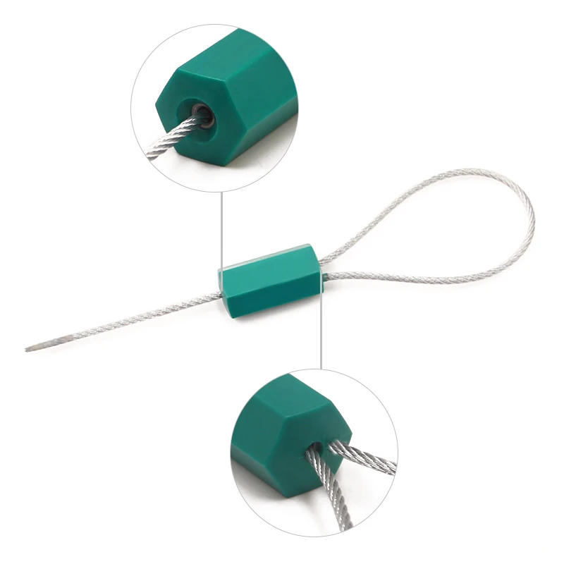 PN-CS5101 pull tight abs coated truck trailer door locking 1.8mm wire cable seal