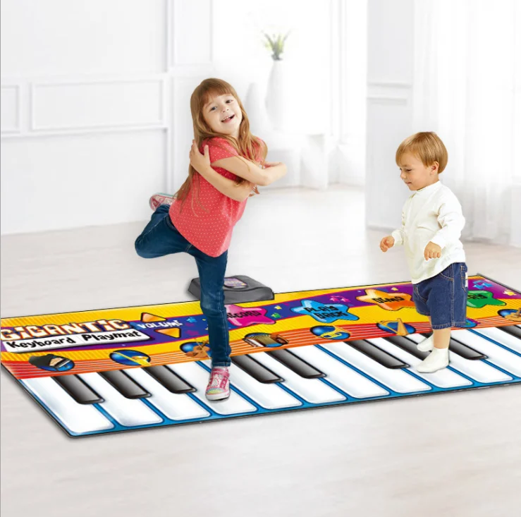 Hot Sale Cheap New Baby Toys Children Playmat Kids Carpet Activities Battery Operated Musical Piano Keyboard Touch Playmat