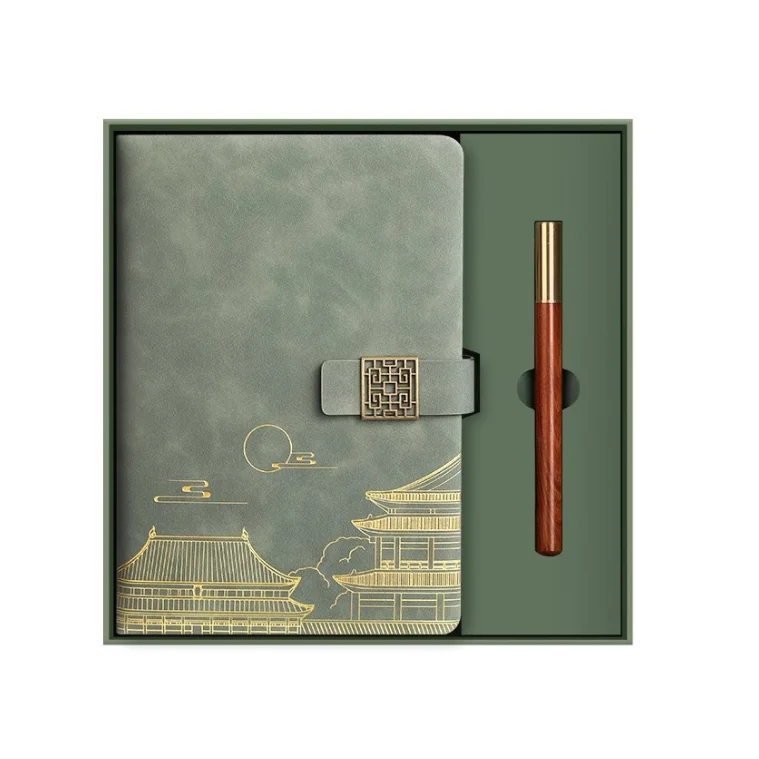 Customizable National Tide Forbidden City Cultural Creative Thermos Business Holiday Gift Set with Notebook Gift Box Souvenirs