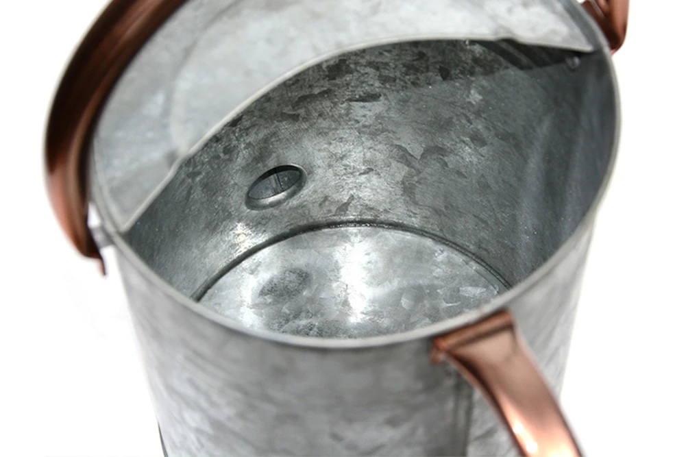 Garden supplies 3.8L water sprinkler head galvanized watering can for garden