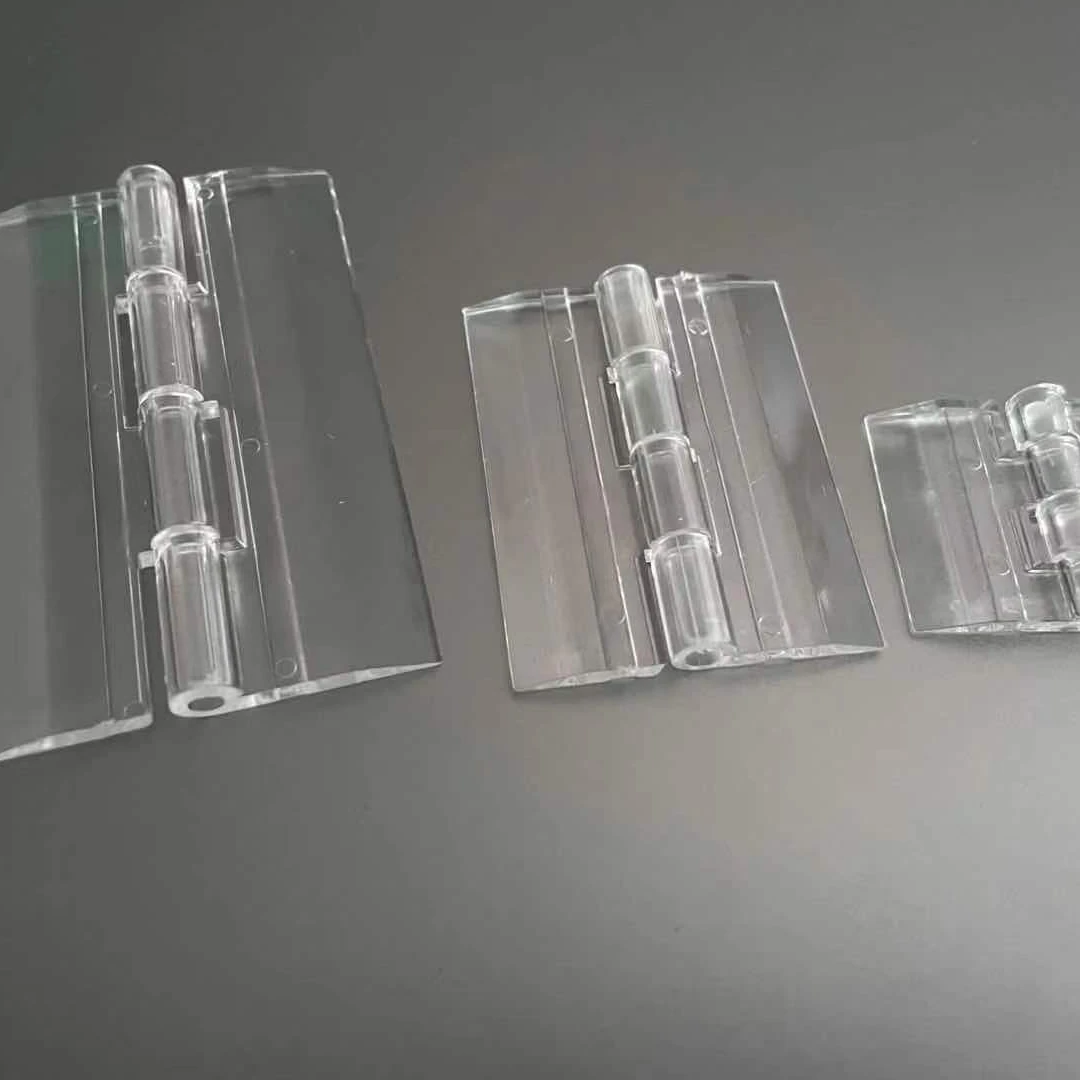 Durable Plastic Folding Hinge Joint 45x34mm Plexi glass PMMA Hinge Clear Acrylic Display Cabinet Door Hinge