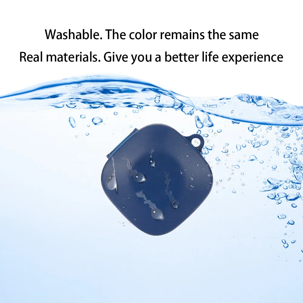 Newest Silicone 1:1 Size Full Protective Case for Fiil key Earbuds Bumper with Metal Keychain Hook air pods case