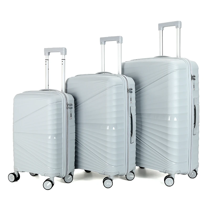 Marksman 2022 Wholesale High Quality Fashion Travel Luggage Bags On Sale Vintage 3 Piece pp Suitcase Set for Women
