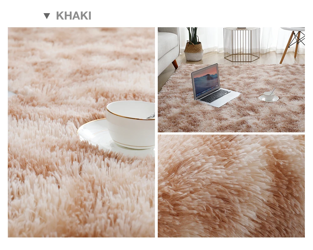 DMC-04 Carpet Factory Custom 100% Polyester long pile Shaggy Rugs Fluffy Area Rugs Plush Living Room Carpet
