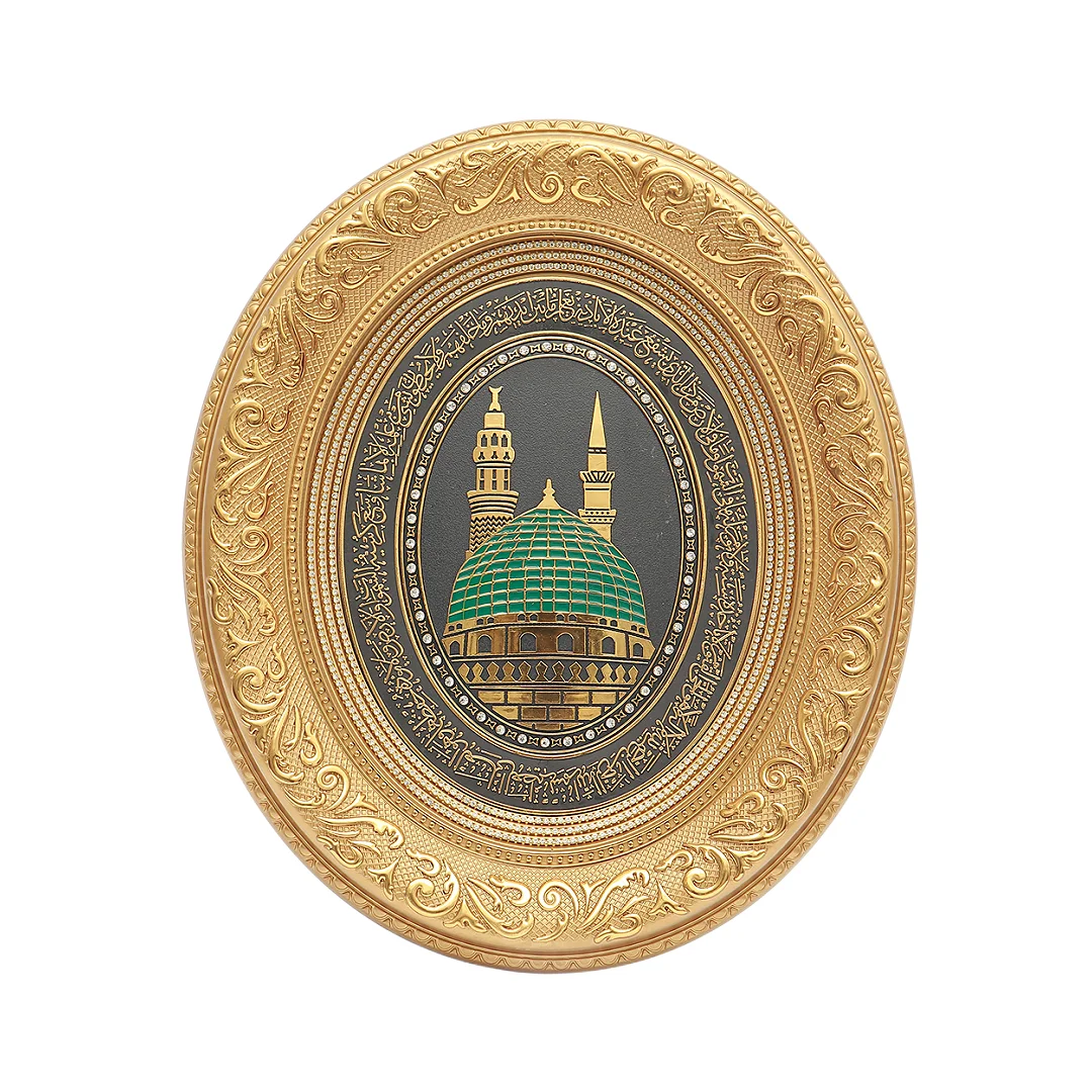 Newest Factory Wholesale  Muslim Wall Art Decoration with Frame Islamic Arabic Calligraphy Plastic Wall Art Colors for Choice