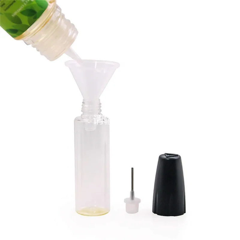 new plastic 30 ml PET plastic dropper bottles needle tip bottle child proof/childproof cap clear glue bottle 10 15 30 ml
