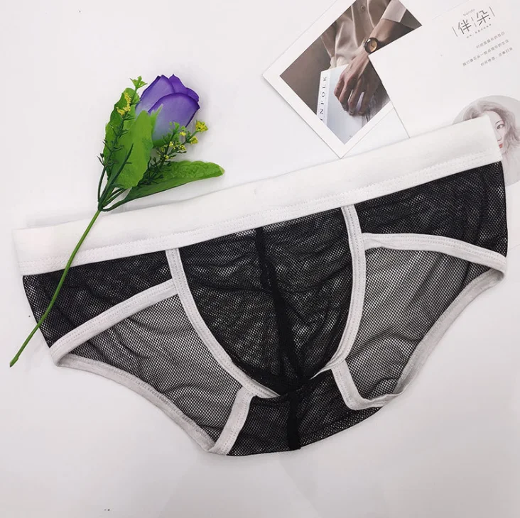 Wholesale High Quality Erotic Man Panty Tanga Custom Thong Sexy Panties Hollow Out Underwear For Men
