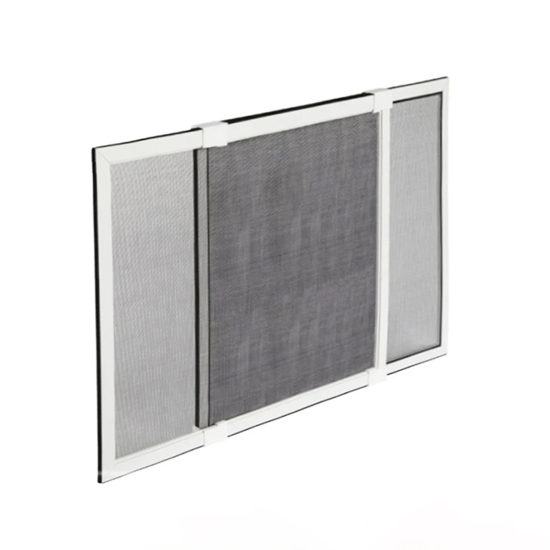 Expandable Window Screen Adjustable Replacement Window Screens with Frame Durable Replacement Screen Mesh for Window