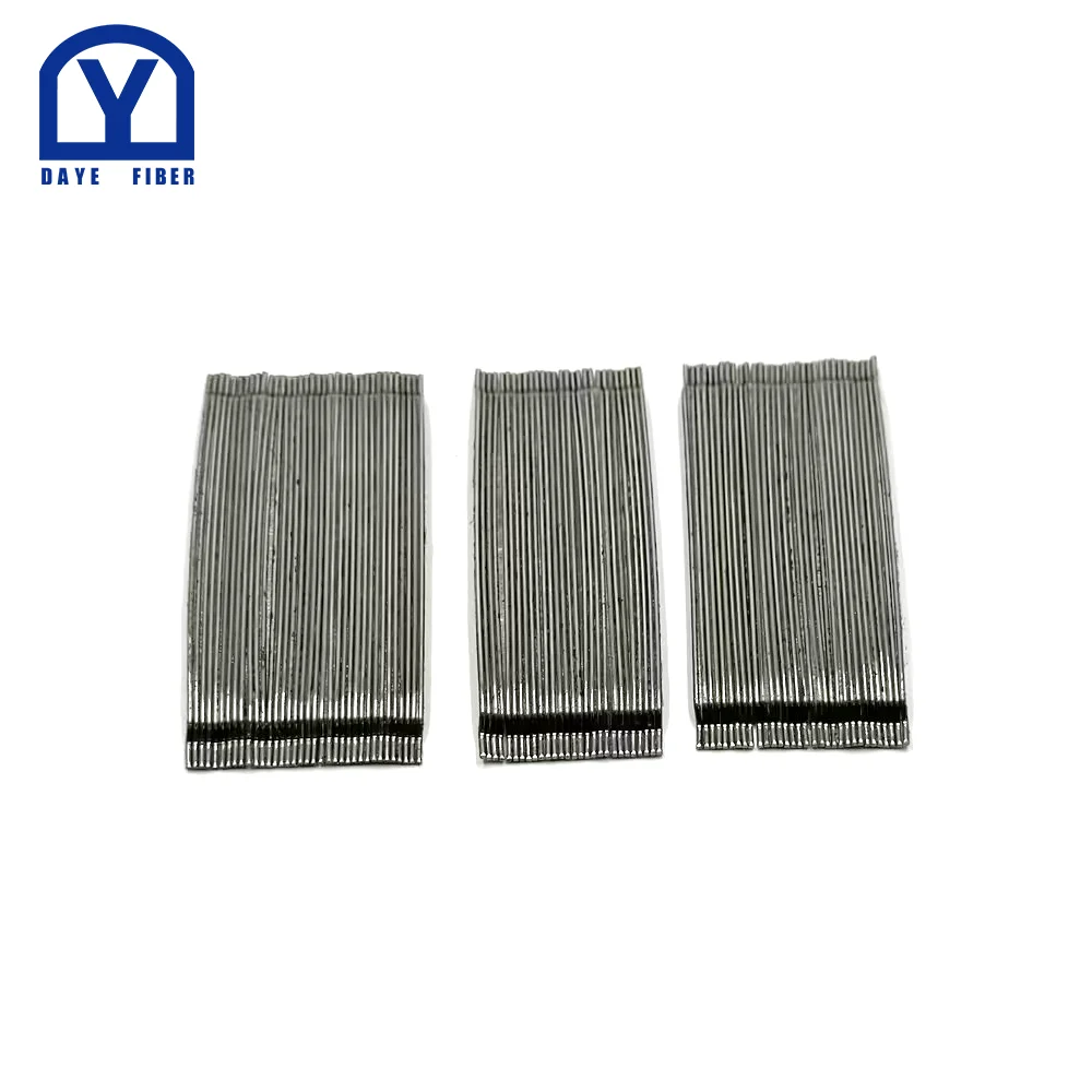 80/60 High Strength Steel Fiber Glued for Concrete Metal Building Materials Hooked End Steel Fiber Concrete