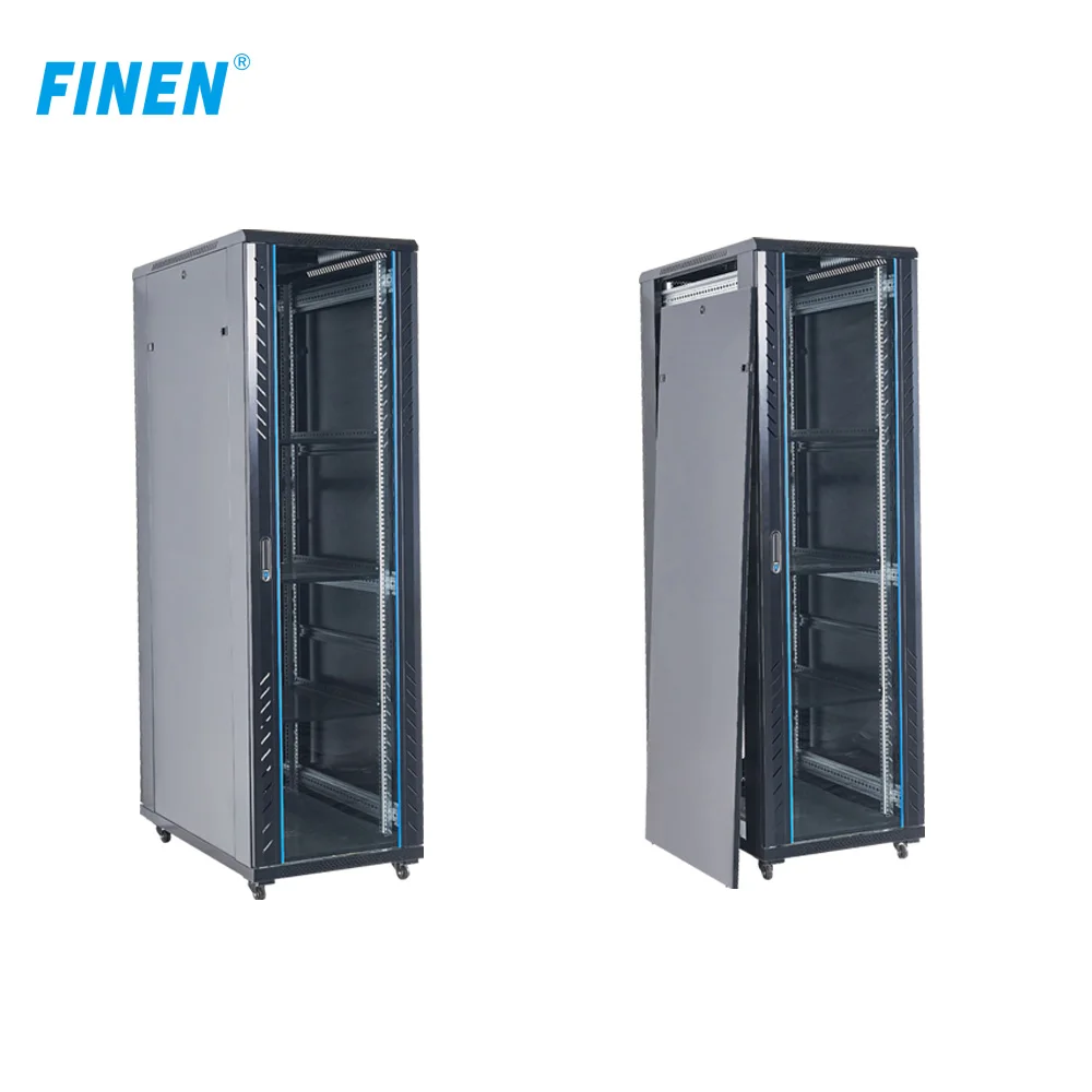 FINEN 600mm*1000mm*42U Adjustable Network Data Center Servers and Workstations 42U Rack Server Cabinet