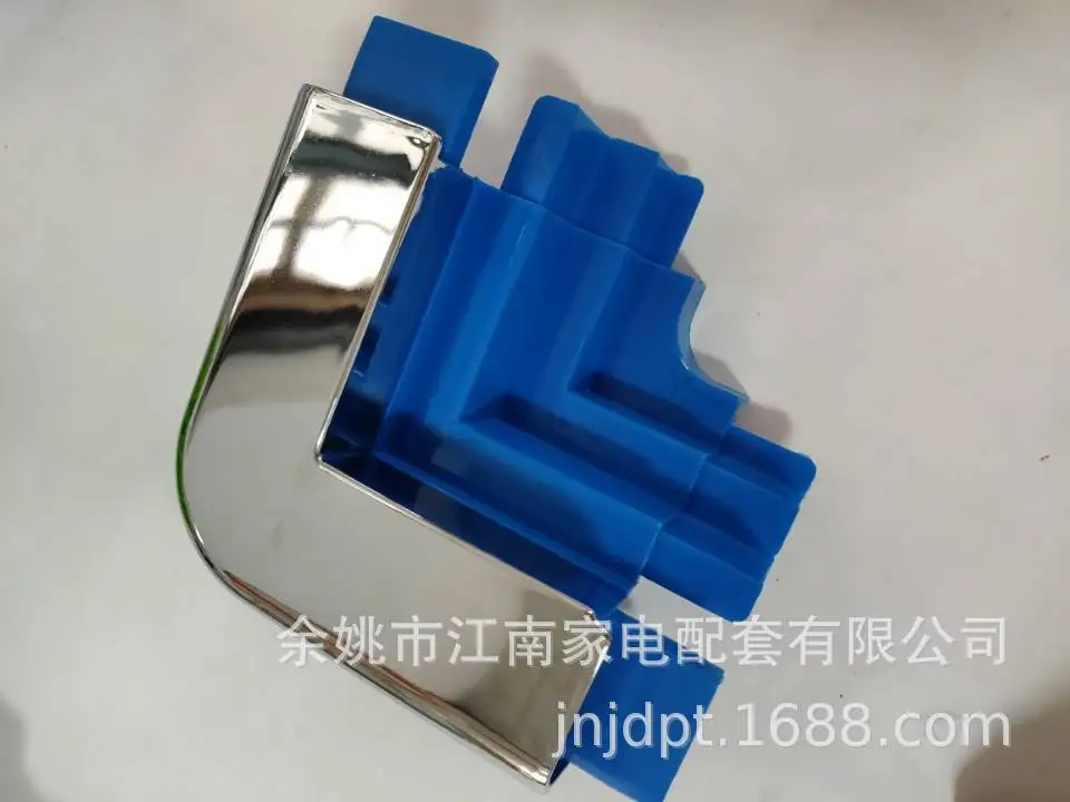 fridge Freezer parts abs frame corner for big island showcase display seafood Electroplated corner protector