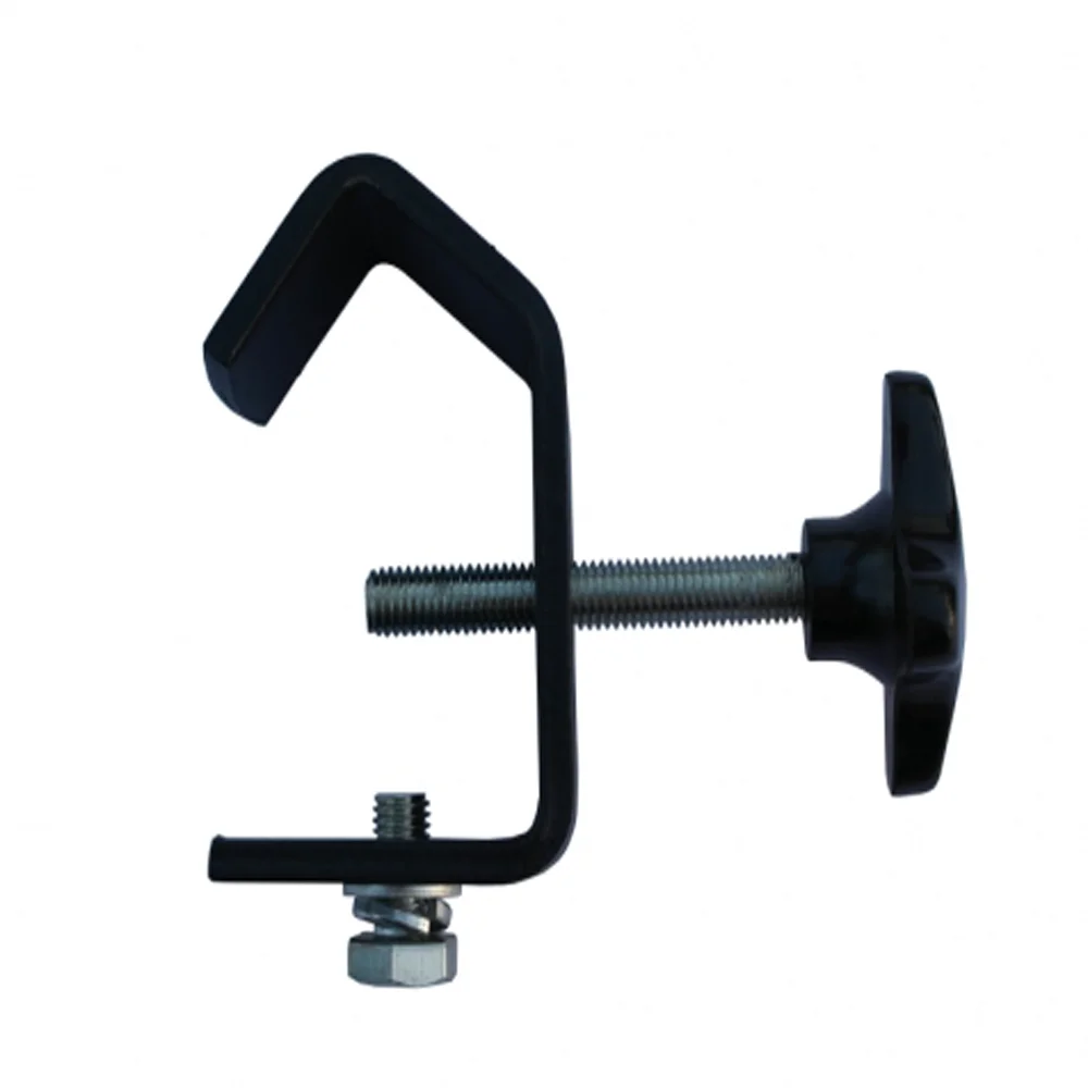 2 inch  2' lighting fixture accessories Heavy duty Black Sliver suspension clamp Mounting c clamp for stands and truss system