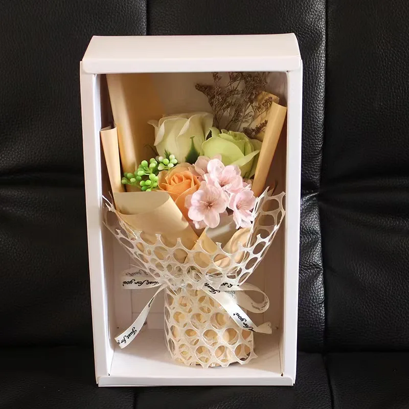 Guaranteed Quality Unique Rose Soap Bouquet Flower Gift Box Soap Flower Bouquet