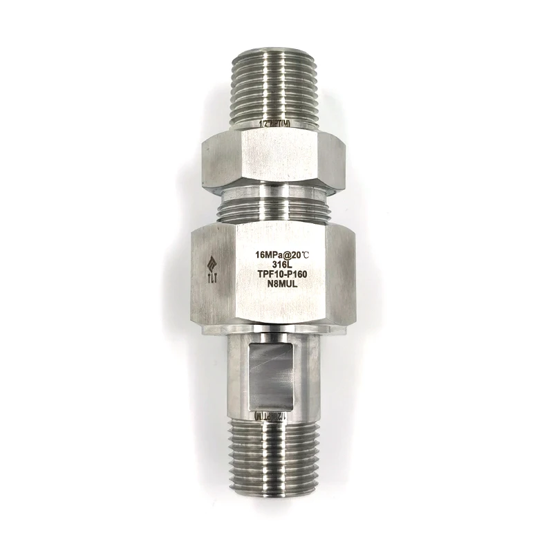 Hinges Round Pipe Connector Tube Connector Fittings for Pressure Transmitter